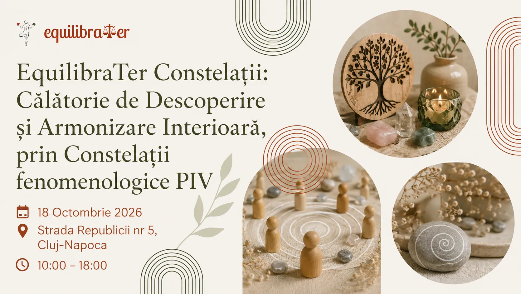 Banner pentru atelierul de Constelații din 18 octombrie